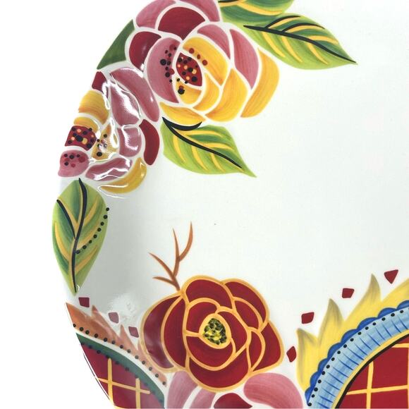 Eva Mendes VIDA Rose Print for ESPANA 11 " Dinner Plate-Excellent to Mint! - Picture 2 of 7